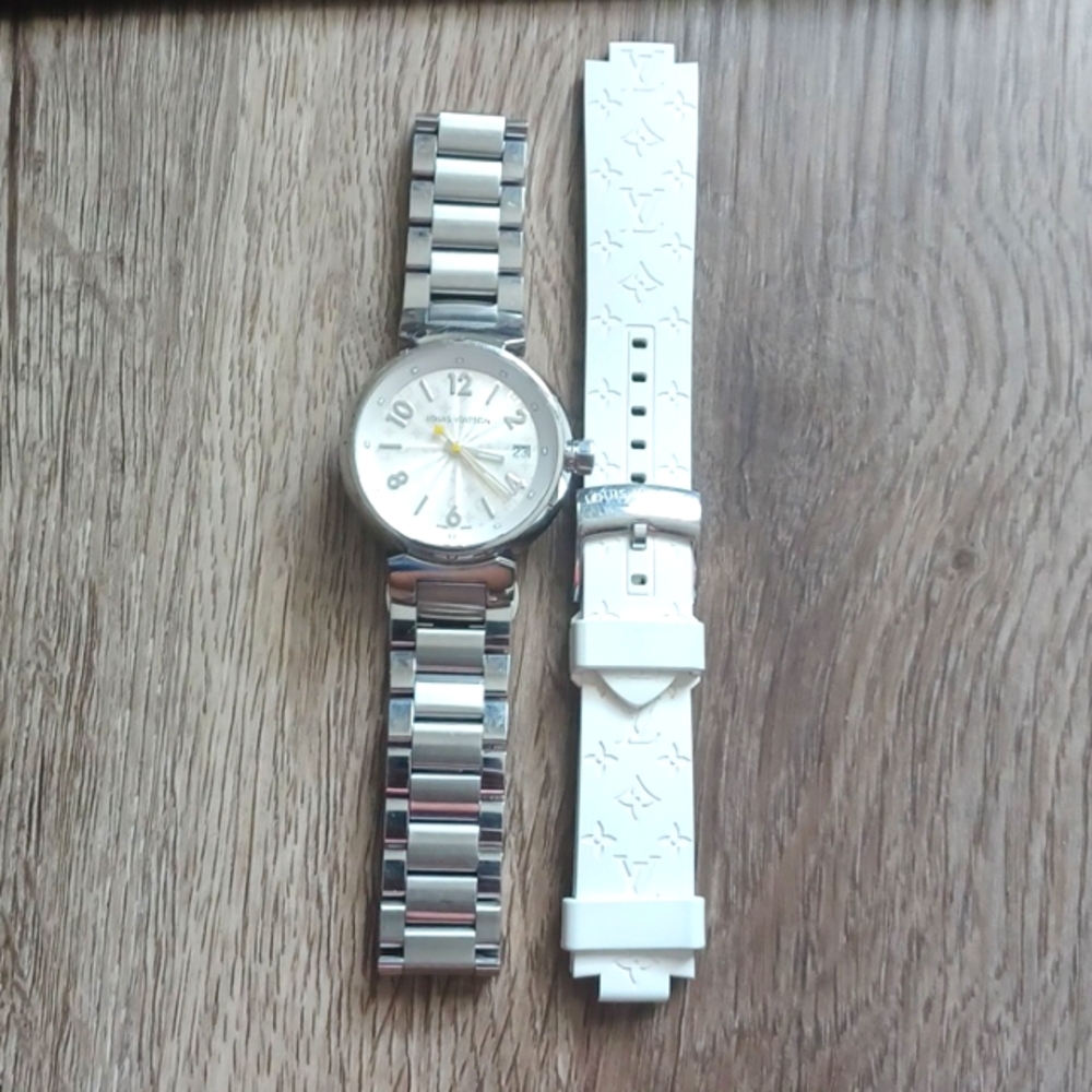Authentic Louis Vuitton Montre Quartz Watch- Complete Set - Picture 4 of 11